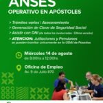 Operativo de atención al público el 14 de agosto