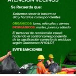 Controles sobre clasificación de residuos en la ciudad
