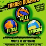 Inscripciones abiertas para el Torneo deportivo en honor al Día del Docente