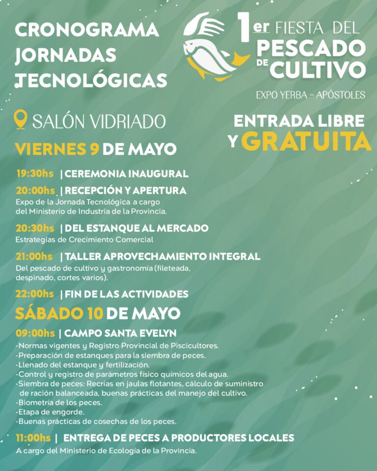 fiesta del pescado de cultivo programa